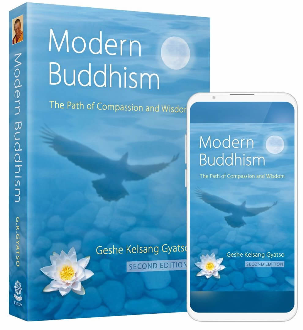 Modern Buddhism book and phone app image